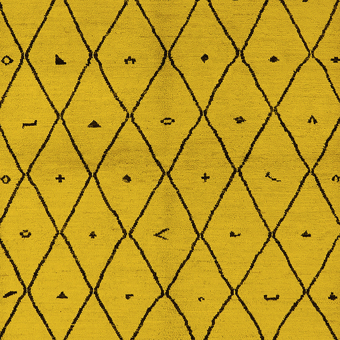 Solid Yellow Modern Rug, urb1210yw