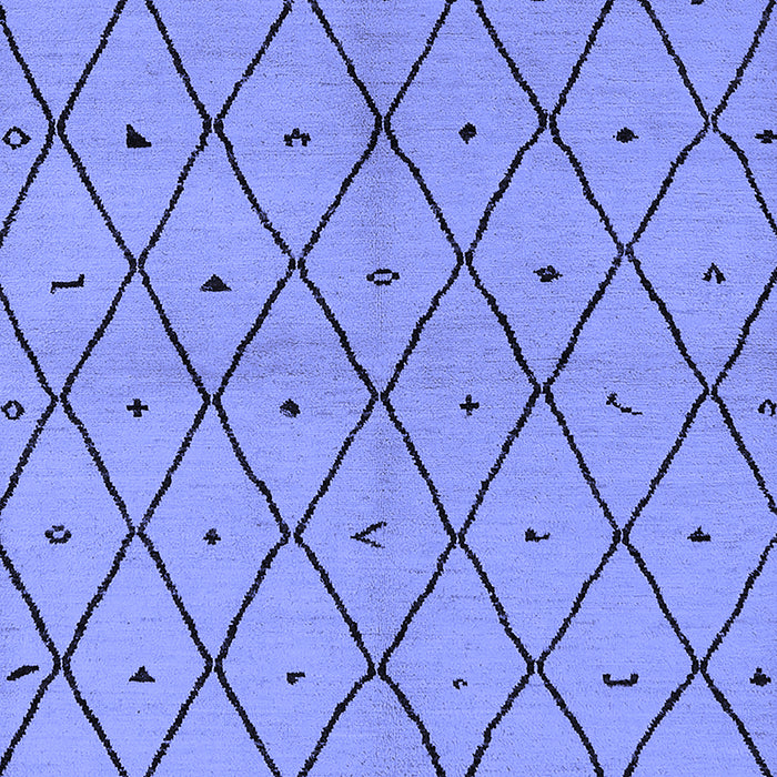 Machine Washable Solid Blue Modern Rug, wshurb1210blu