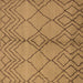 Square Solid Brown Modern Rug, urb1211brn