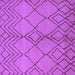 Square Solid Purple Modern Rug, urb1211pur