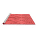 Modern Red Washable Rugs