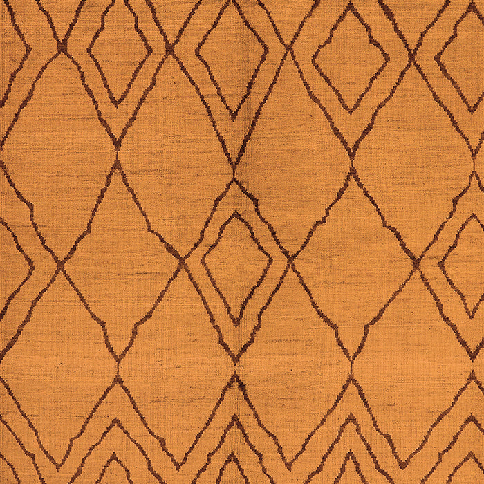 Solid Orange Modern Rug, urb1211org