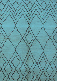 Solid Light Blue Modern Rug, urb1211lblu