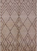 Mid-Century Modern Khaki Rose Pink Solid Rug, urb1211