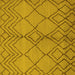 Square Solid Yellow Modern Rug, urb1211yw