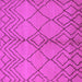 Square Solid Pink Modern Rug, urb1211pnk