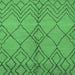 Square Machine Washable Solid Emerald Green Modern Area Rugs, wshurb1211emgrn