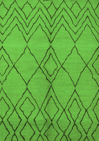 Solid Green Modern Rug, urb1211grn