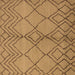 Square Machine Washable Solid Brown Modern Rug, wshurb1211brn