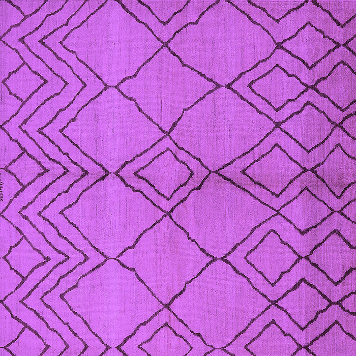 Square Machine Washable Solid Purple Modern Area Rugs, wshurb1211pur