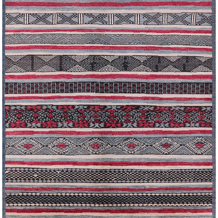 Square Machine Washable Industrial Modern Silver Pink Rug, wshurb1212