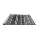 Sideview of Machine Washable Solid Gray Modern Rug, wshurb1212gry