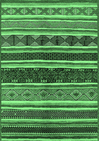 Solid Emerald Green Modern Rug, urb1212emgrn