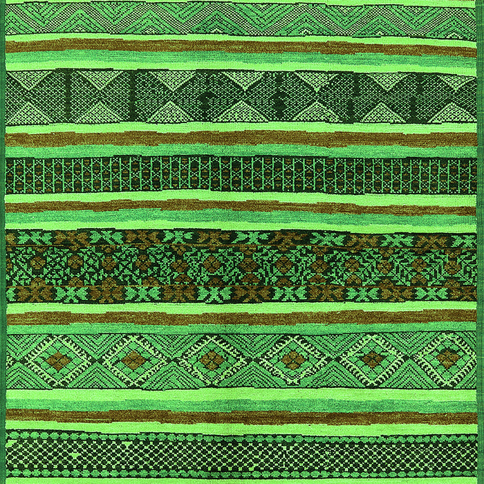 Machine Washable Solid Green Modern Area Rugs, wshurb1212grn