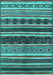 Machine Washable Solid Turquoise Modern Area Rugs, wshurb1212turq