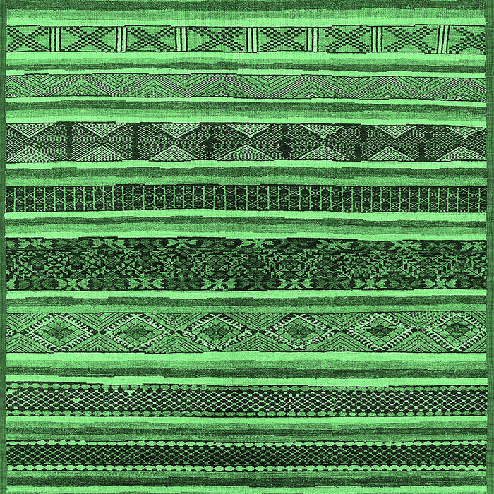 Square Machine Washable Solid Emerald Green Modern Area Rugs, wshurb1212emgrn