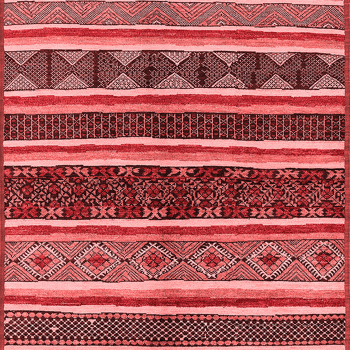 Machine Washable Solid Red Modern Rug, wshurb1212red