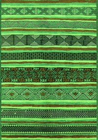 Solid Green Modern Rug, urb1212grn