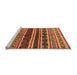 Sideview of Machine Washable Solid Orange Modern Area Rugs, wshurb1212org