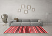 Modern Red Washable Rugs