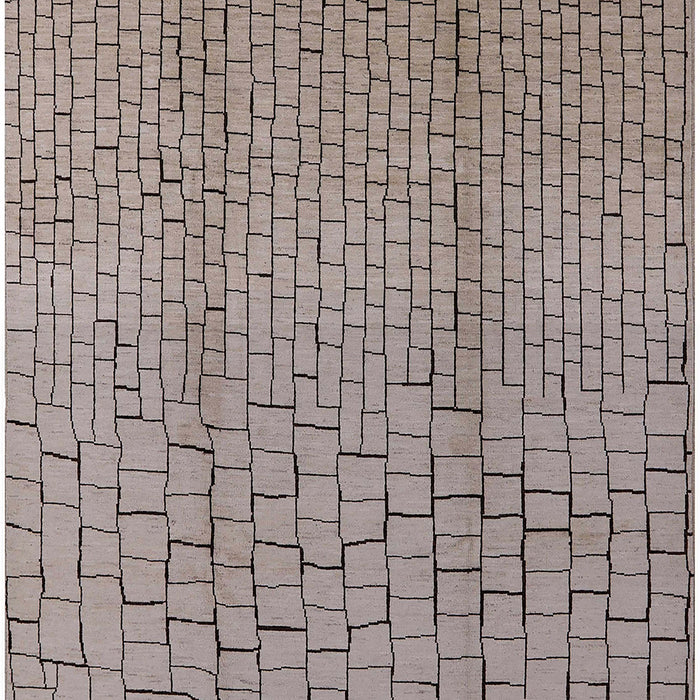 Machine Washable Industrial Modern Sandstone Brown Rug, wshurb1213