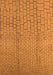 Machine Washable Solid Orange Modern Area Rugs, wshurb1213org
