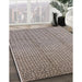 Mid-Century Modern Sandstone Brown Solid Rug in Family Room, urb1213