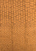 Solid Orange Modern Rug, urb1213org