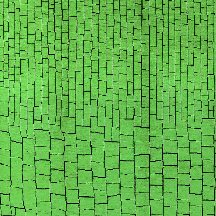 Machine Washable Solid Green Modern Area Rugs, wshurb1213grn