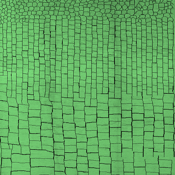 Square Solid Emerald Green Modern Rug, urb1213emgrn