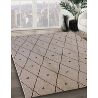 Mid-Century Modern Rose Purple Solid Rug, urb1214