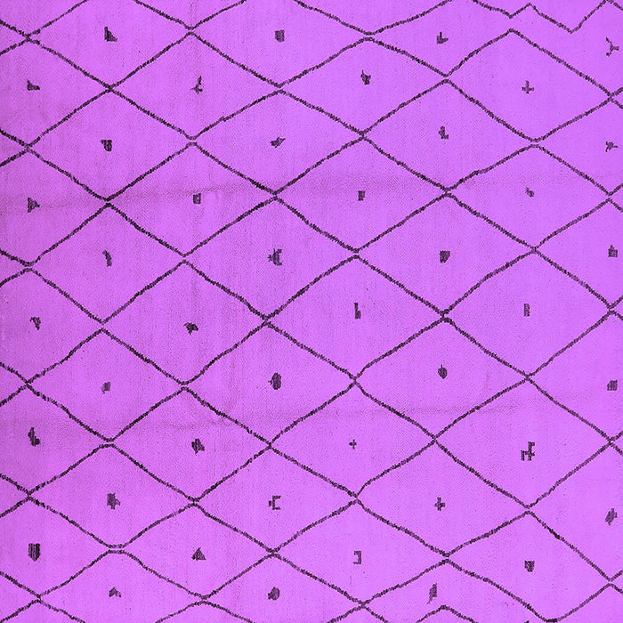 Square Machine Washable Solid Purple Modern Area Rugs, wshurb1214pur
