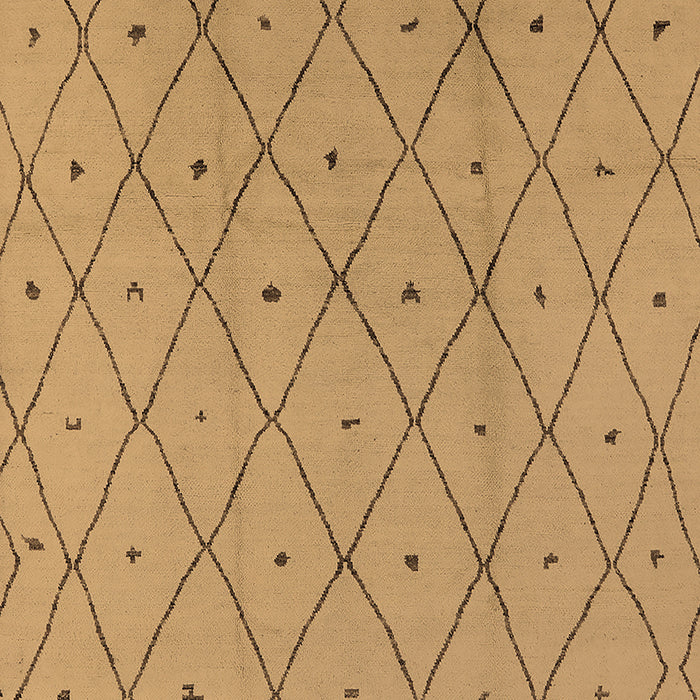 Machine Washable Solid Brown Modern Rug, wshurb1214brn