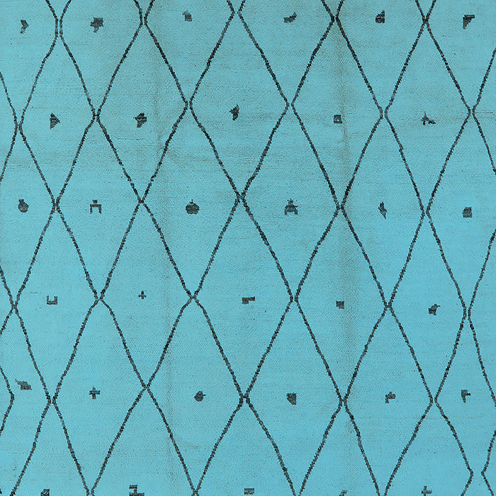 Machine Washable Solid Light Blue Modern Rug, wshurb1214lblu