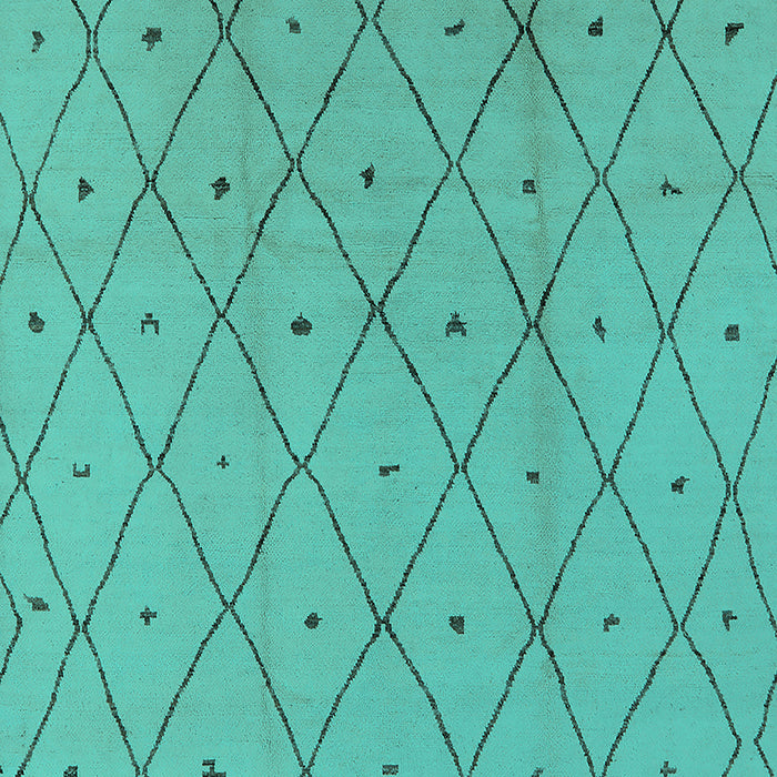 Solid Turquoise Modern Rug, urb1214turq