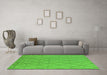 Machine Washable Solid Green Modern Area Rugs in a Living Room,, wshurb1214grn