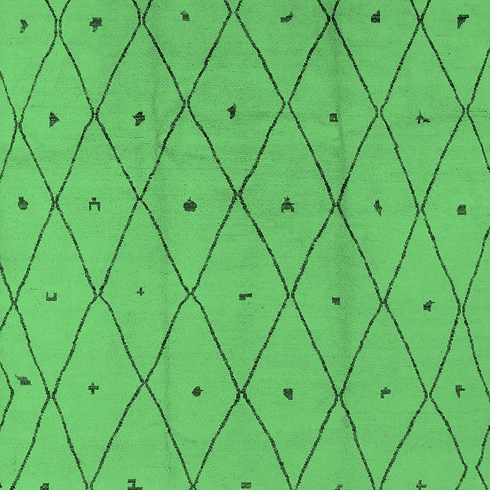 Machine Washable Solid Emerald Green Modern Area Rugs, wshurb1214emgrn
