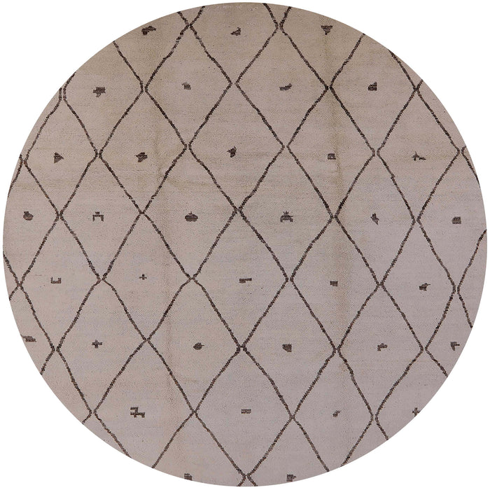 Round Machine Washable Industrial Modern Rose Dust Purple Rug, wshurb1214