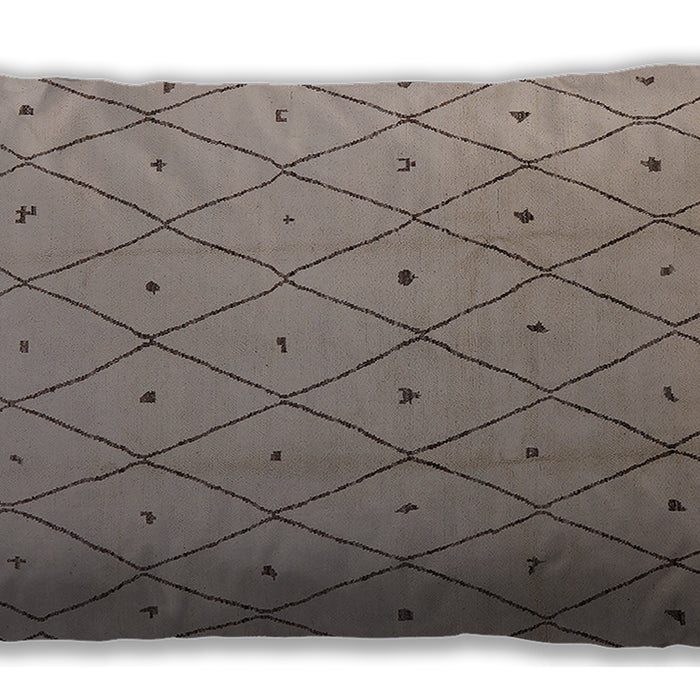Mid-Century Modern Urban Rose Dust Purple Lumbar Throw Pillow, 13 inch by 19 inch, lburb1214