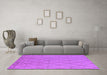 Machine Washable Solid Purple Modern Area Rugs in a Living Room, wshurb1214pur