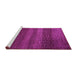 Sideview of Machine Washable Solid Purple Modern Area Rugs, wshurb1215pur