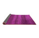 Sideview of Solid Purple Modern Rug, urb1215pur