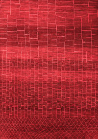 Solid Red Modern Rug, urb1215red