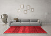 Modern Red Washable Rugs