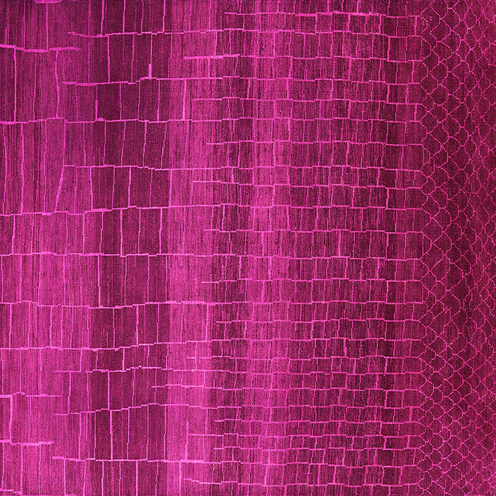 Square Solid Pink Modern Rug, urb1215pnk