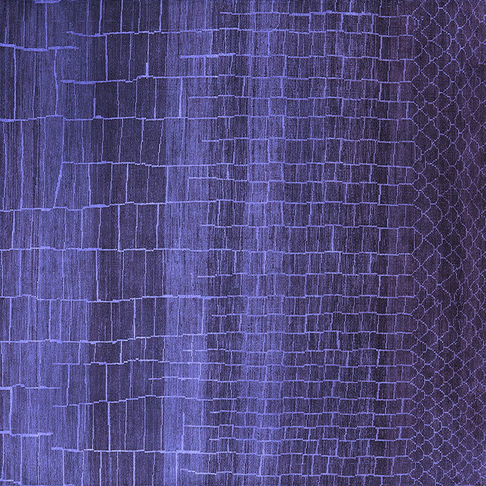 Square Machine Washable Solid Blue Modern Rug, wshurb1215blu