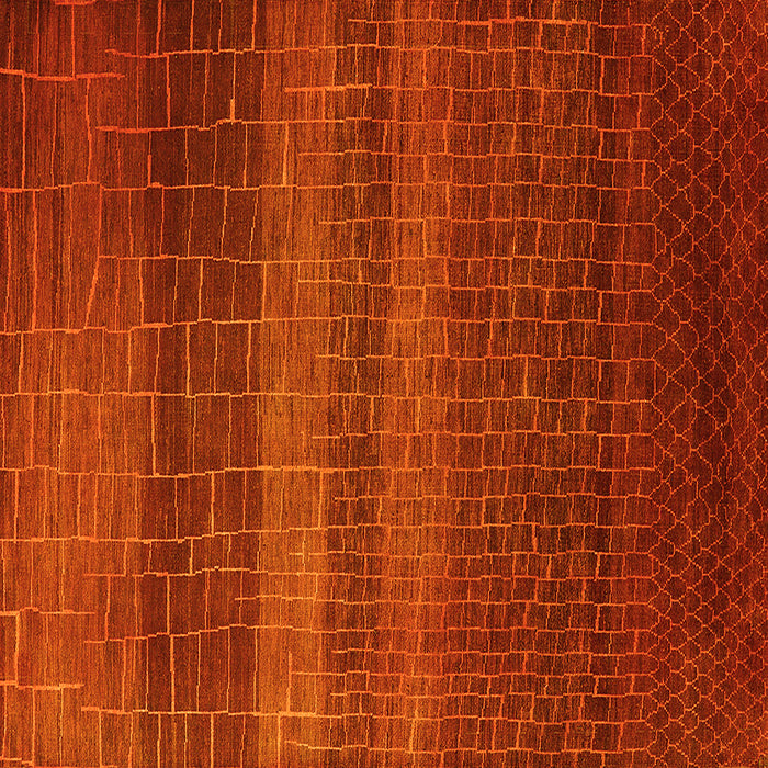 Square Solid Yellow Modern Rug, urb1215yw