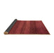 Sideview of Solid Brown Modern Rug, urb1215brn