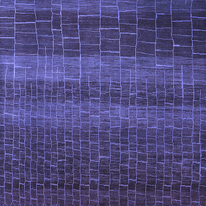 Machine Washable Solid Blue Modern Rug, wshurb1215blu