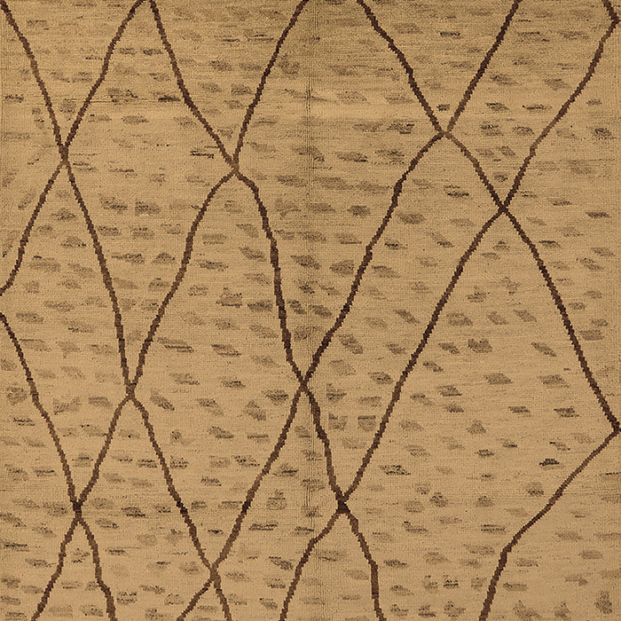 Machine Washable Solid Brown Modern Rug, wshurb1216brn